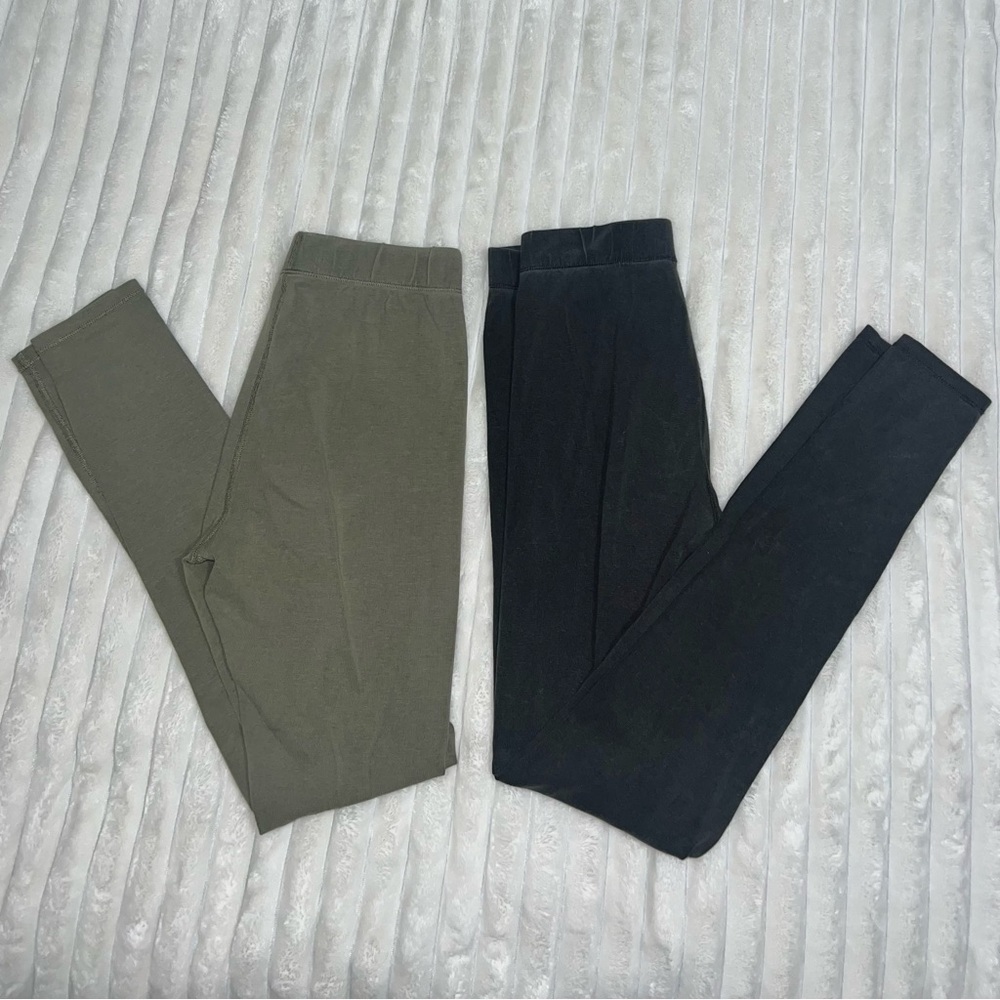 F21 Leggings Set 2 Pack Washed Effect Design